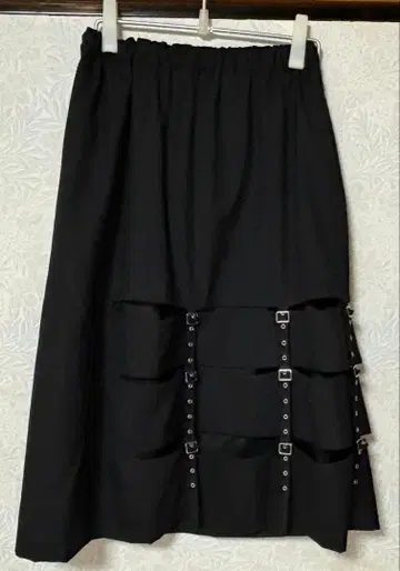 noir kei ninomiya 울 옥스 벨트 디자인 스커트