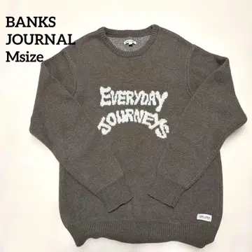 [ 새상품급 ] BANKS JOURNAL / 로고 니트 / 그레이 / M