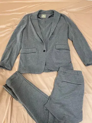나노 유니버스 그레이 캐주얼 수트 셋업 새상품급