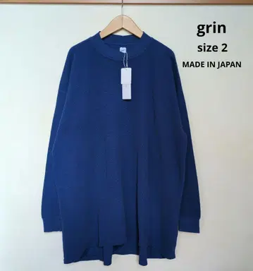 그린 미니 골지 와플 롱 풀오버