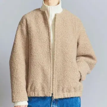 BEAUTY&YOUTH UNITED ARROWS 부클레 지퍼 블루종