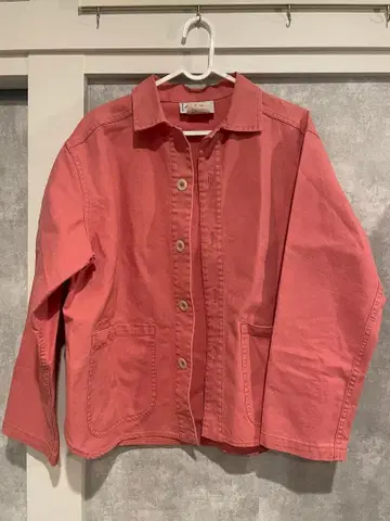 코튼 자켓 커버올 핑크 계열 Bshop