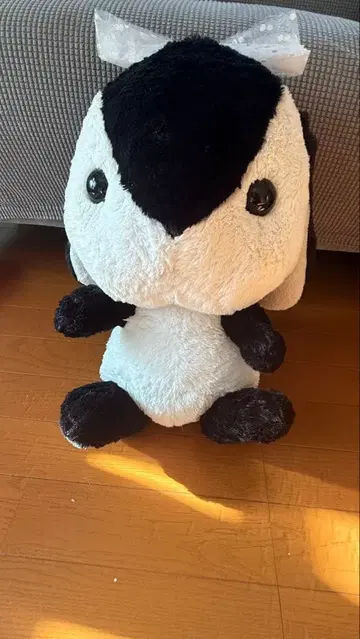 리본 포함 토끼 봉제 인형