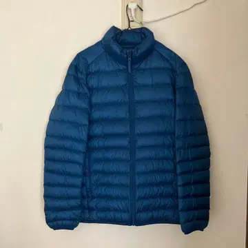 유니클로 울트라 라이트 다운 자켓 S 남성용 라이트 블루 광택