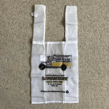 [ 새상품 ] SAMARITAINE 레이스 자수 에코백 토트백