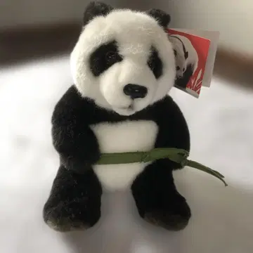 팬더 봉제 인형 캐나다 캘거리 동물원 대나무를 든 팬더