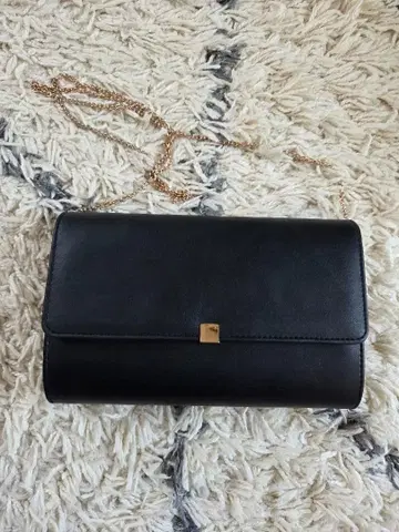 블랙 가죽 클러치백 파티백