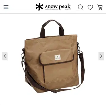 스노우피크 면 캔버스 토트백 S