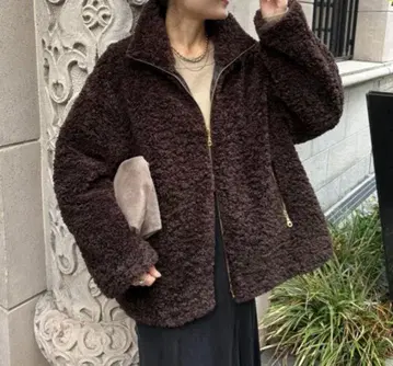 DouDou 보아 블루종 (브라운)