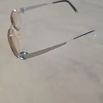 메탈 프레임 브라운 렌즈 안경