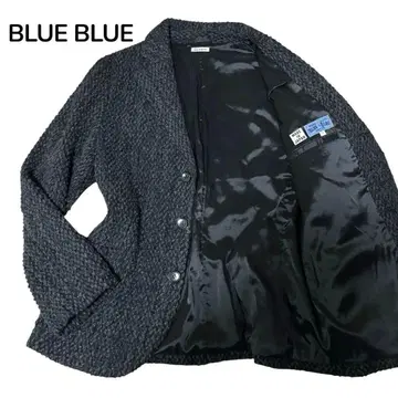 새상품급 BLUE BLUE 울 테일러드 자켓 다크 그레이 입체감 2