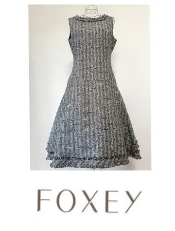 FOXEY 폭시 트위드 원피스 레어 42