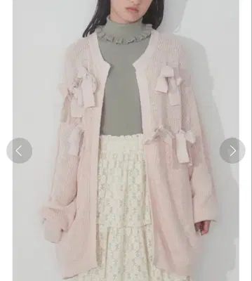 merryjenny 랜덤 리본 니트 가디건