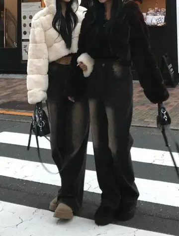 emmy 컬러 워싱 데님 팬츠