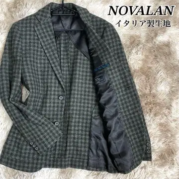 이탈리아제 원단 NOVALAN 테일러드 자켓 트위드 남성용 가을 겨울용