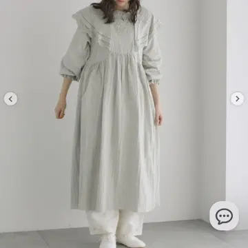 츠하루 바이 사만사 모스모스 부품 레이스 자수 원피스