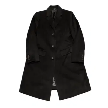 빅 사이즈 여성용 유니클로 캐시미어 혼방 블랙 네이비 체스터 코트 XL