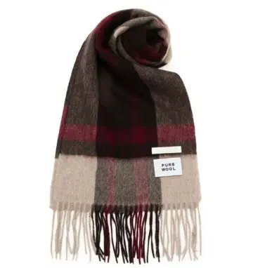 grove 워셔블 울 100% 체크 머플러