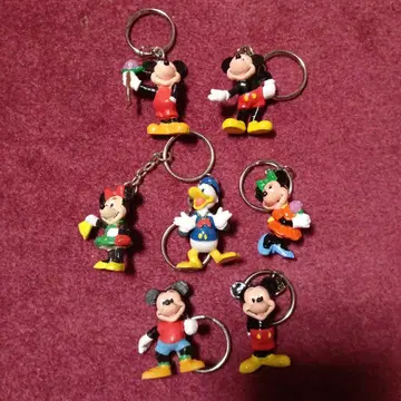 미키 미니 도날드 구피 키링 7개 세트
