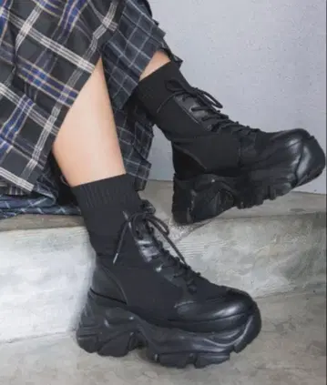 PAGEBOY 레이스업 삭스 부츠 L