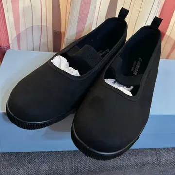 MoonStar 밴드 발레 슈즈 슬립온 블랙 모노