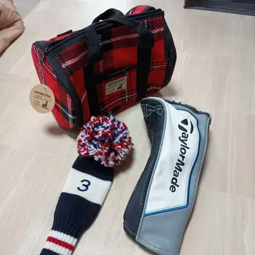 골프 헤드커버 3번용 + 심 드라이버 커버, 백 거의 새상품입니다