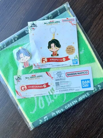 Mrs. GREEN APPLE 제일복권 F상 메탈 참+G상 세트