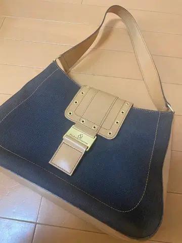 Pinky&Dianne 네이비/베이지 핸드백