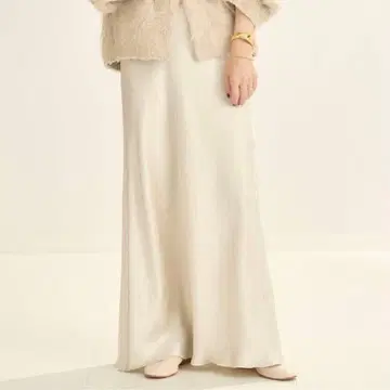 [plage] RIAM 새틴 스커트 34 사이즈 아이보리