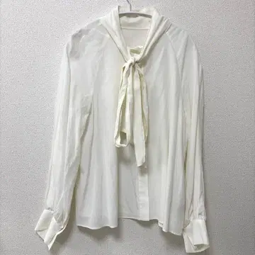 미라 오웬 2way 시어 보타이 블라우스