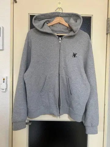 wooalong 우알롱 그레이 지퍼 후드티 S 한국
