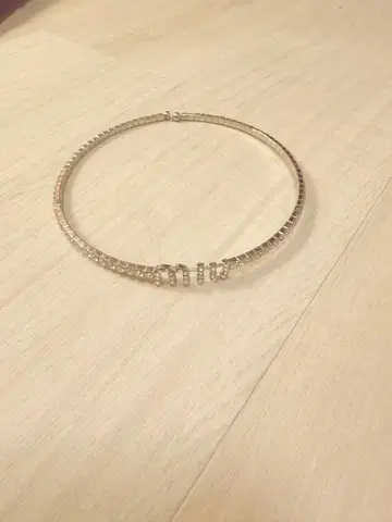 실버 크리스탈 초커