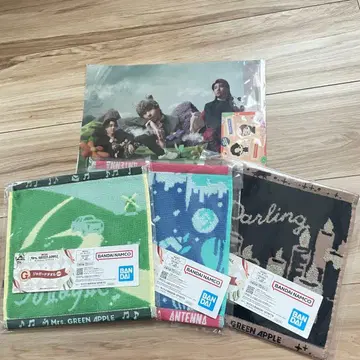 1번 복권 미세스 그린애플 자카드 타월 클리어 파일 스티커