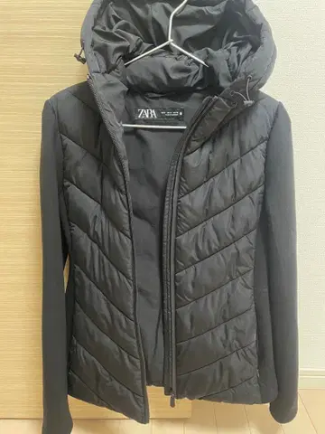ZARA 블랙 다운 자켓 EUR M