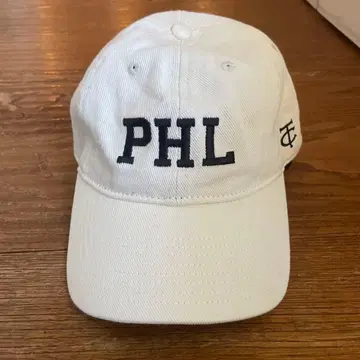 PHL 자수 화이트 야구 모자