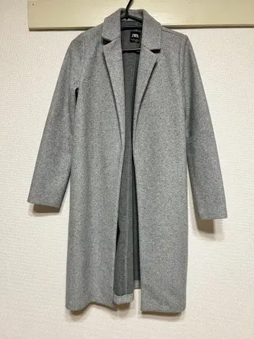ZARA 그레이 체스터 코트 S