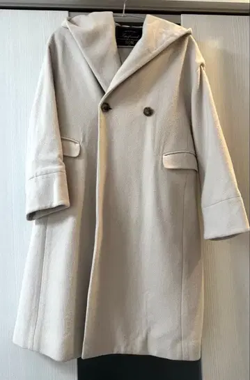 예나스로브 울 롱 코트 아이보리 S