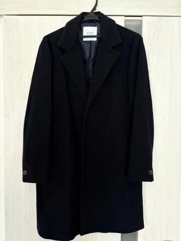 STUDIOUS 다크 네이비 체스터 코트