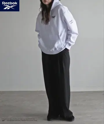 리복 별주 3포인트 자수 풀오버 후드티