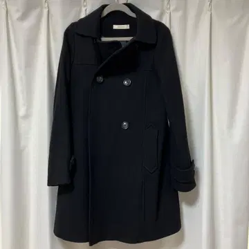 울 피코트 블랙