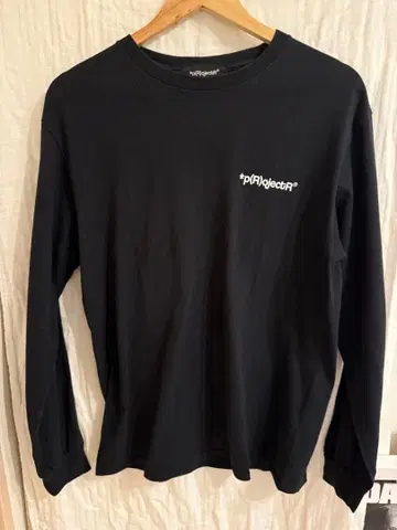 *p(R)jectR* 블랙 긴팔 티셔츠 M