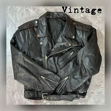 빈티지 더블 라이더스 자켓 소가죽 [ L ] 블랙 아메리칸 스타일