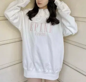 EPLINE 파리 화이트 맨투맨