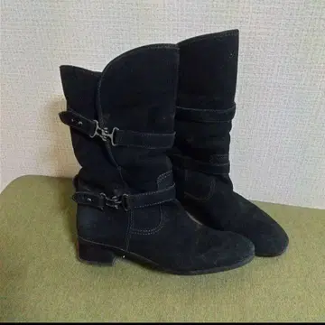 긴자 카네마츠 스웨이드 부츠 23.5cm