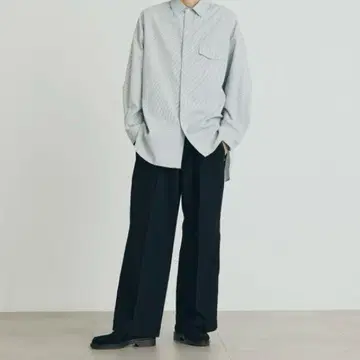 PUBLIC TOKYO 에버크리즈 데님 와이드 팬츠 2 블랙 레어 컬러