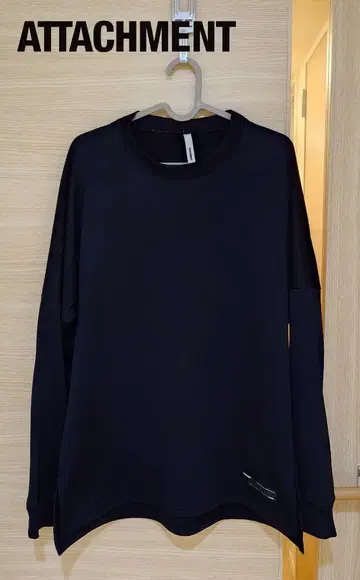 ATTACHMENT PE/C 라이트 쭈리 드롭 숄더 L/S 사이즈 1