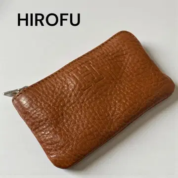 HIROFU 가죽 코인 케이스 동전 지갑 키링 키케이스 파우치