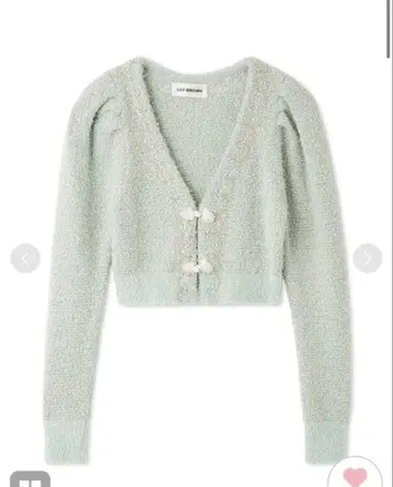 릴리 브라운 차이나 비쥬 니트 가디건