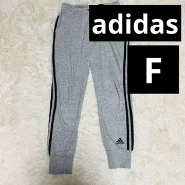 adidas 스웨트 팬츠 그레이 F 3라인 로고 조거 팬츠