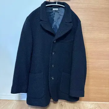 네이비 트위드 테일러드 자켓 Blue Blue